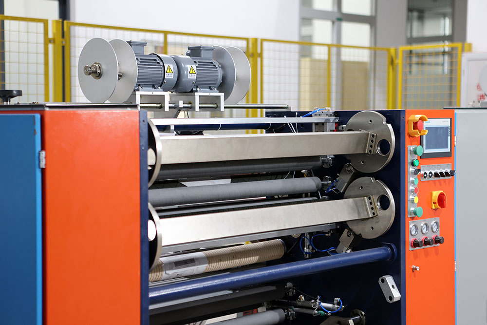 What are the steps included in the receiving process of the slitting machine
